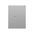 Milbank 12166-SC1-NP 16x6x12 Screw Cover Type 1 UL Listed Steel Knockouts No Paint Cover With Teardrop Slots Mounting Holes In Back