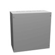 Milbank 12126-SC1-NP 12x6x12 Screw Cover Type 1 UL Listed Steel Knockouts No Paint Cover With Teardrop Slots Mounting Holes In Back