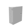 Milbank 10124-HC1 12x4X10 Hinge Cover Type 1 UL Listed Steel Knockouts ANSI 61 Gray Flush Pull Ring Formed Hinges Mounting Holes In Back