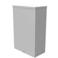 Milbank 12186-SC3R 18x6x12 Screw Cover Type 3R UL Listed Steel Knockouts ANSI 61 Gray Quad D Knockout For Lock Emboss Mounting Hole In Back