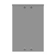Milbank 12186-SC3R-NK 18x6x12 Screw Cover Type 3R UL Listed Steel No Knockouts ANSI 61 Gray Quad D Knockout For Lock Emboss Mounting Holes In Back
