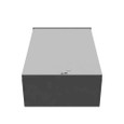 Milbank 12186-SC3R-NK 18x6x12 Screw Cover Type 3R UL Listed Steel No Knockouts ANSI 61 Gray Quad D Knockout For Lock Emboss Mounting Holes In Back
