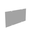 Milbank 12X24GSC1 Wireway Cover Non-UL Listed 12x24 Screw Cover ANSI 61 Gray Steel