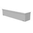 Milbank 4418-GSC3R-NK 4X18x4 Screw Cover Wireway Type 3R UL Listed Steel No Knockouts ANSI 61 Gray Quad D Knockout For Lock