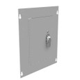 Milbank 1012TSC Surface Mount Cover Type 1 10x12 Screw Cover ANSI 61 Gray Steel Hinged Door Key Locking Slam Latch
