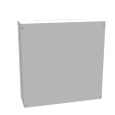 Milbank 24248-SC1 24X8x24 Screw Cover Type 1 UL Listed Steel Knockouts ANSI 61 Gray Cover With Teardrop Slots Mounting Holes In Back