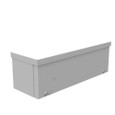 Milbank 4412-GSC3R 4X12x4 Screw Cover Wireway Type 3R UL Listed Steel Knockouts ANSI 61 Gray Quad D Knockout For Lock