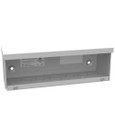 Milbank 4412-GSC3R 4X12x4 Screw Cover Wireway Type 3R UL Listed Steel Knockouts ANSI 61 Gray Quad D Knockout For Lock