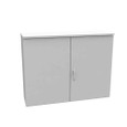 Milbank 544215-CT3R-SP 42x15x54 Hinge Cover Type 3R UL Listed No Knockouts ANSI 61 Gray Lift Off Hinges Double Doors Handle On Right Padlocking 3 Point Handle Drip Shield