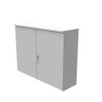 Milbank 544215-CT3R-SP 42x15x54 Hinge Cover Type 3R UL Listed No Knockouts ANSI 61 Gray Lift Off Hinges Double Doors Handle On Right Padlocking 3 Point Handle Drip Shield
