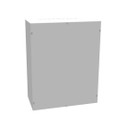 Milbank 243012-SC1 30x12x24 Screw Cover Type 1 UL Listed Steel Knockouts ANSI 61 Gray Cover With Teardrop Slots Mounting Holes In Back
