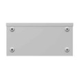 Milbank 6612-GSC3R 6x12x6 Screw Cover Wireway Type 3R UL Listed Steel Knockouts ANSI 61 Gray Quad D Knockout For Lock