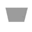 Milbank 2436TSC Surface Mount Cover Type 1 24X36 Screw Cover ANSI 61 Gray Steel Hinged Door Key Locking Slam Latch