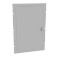 Milbank 2436TSC Surface Mount Cover Type 1 24X36 Screw Cover ANSI 61 Gray Steel Hinged Door Key Locking Slam Latch