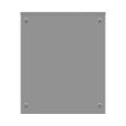 Milbank 303612-SC3R 36x12x30 Screw Cover Type 3R UL Listed Steel Knockouts ANSI 61 Gray Quad D Knockout For Lock Emboss Mounting Holes In Back