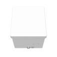 Milbank 444-SC3R 4X4X4 Screw Cover Type 3R UL Listed Steel Knockouts ANSI 61 Gray Quad D Knockout For Lock Emboss Mounting Holes In Back