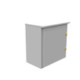 Milbank 303016-LC3R-WHP 30x16x30 Hinge Cover Type 3R UL Listed Steel No Knockouts ANSI 61 Gray Padlocking Wing Handle Draw Shield Continuous Hinge Back Stiffeners