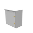 Milbank 303016-LC3R-WHP 30x16x30 Hinge Cover Type 3R UL Listed Steel No Knockouts ANSI 61 Gray Padlocking Wing Handle Draw Shield Continuous Hinge Back Stiffeners
