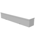 Milbank 4424-GSC3R-NK 4X24X4 Screw Cover Wireway Type 3R UL Listed Steel No Knockouts ANSI 61 Gray Quad D Knockout For Lock