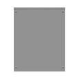 Milbank 243012-SC3R 30x12x24 Screw Cover Type 3R UL Listed Steel Knockouts ANSI 61 Gray Quad D Knockout For Lock Emboss Mounting Holes In Back