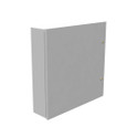 Milbank 24246-LC1 24X6x24 Hinge Cover Type 1 UL Listed Steel No Knockouts ANSI 61 Gray Continuous Hinge Slotted Quarter Turn Latch