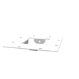 Milbank 22GF Wireway End Flange Type 1 2x2 Screw Cover ANSI 61 Gray Steel