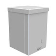 Milbank 464-SC3R 6x4X4 Screw Cover Type 3R UL Listed Steel Knockouts ANSI 61 Gray Quad D Knockout For Lock Emboss Mounting Holes In Back
