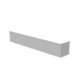 Milbank 6636-GSC3R 6x36x6 Screw Cover Wireway Type 3R UL Listed Steel Knockouts Anise 61 Gray Quad D Knockout For Lock