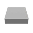 Milbank 24306-LC1 30x6x24 Hinge Cover Type 1 UL Listed Steel No Knockouts ANSI 61 Gray Continuous Hinge Slotted Quarter Turn Latch