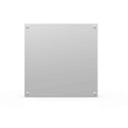 Milbank 36368-TC3R 36x8x36 Hinge Cover Type 3R UL Listed Steel No Knockouts ANSI 61 Gray Back Panel Weld Studs Draw Shield Emboss Mounting Holes In Back Padlocking Draw Latch Quad D Knockout For Lock