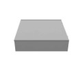 Milbank 36368-TC3R 36x8x36 Hinge Cover Type 3R UL Listed Steel No Knockouts ANSI 61 Gray Back Panel Weld Studs Draw Shield Emboss Mounting Holes In Back Padlocking Draw Latch Quad D Knockout For Lock