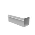 Milbank 44GTF 4.188x4.125x12 Wireway Telescopic Fitting No Knockouts ANSI 61 Gray Steel