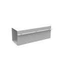 Milbank 44GTF 4.188x4.125x12 Wireway Telescopic Fitting No Knockouts ANSI 61 Gray Steel