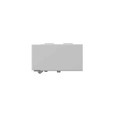 Milbank 22GFL90OS 5.125x2.5x5.125 Wireway Elbow 90 For Hinge Wireway Outside Opening ANSI 61 Gray Steel
