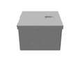 Milbank 664-HC1-NK 6x4X6 Hinge Cover Type 1 UL Listed Steel No Knockouts ANSI 61 Gray Flush Pull Ring Formed Hinges Mounting Holes In Back