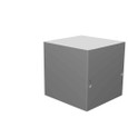 Milbank 666-SC1-NK-NP 6x6x6 Screw Cover Type 1 UL Listed Steel No Knockouts No Paint Cover With Teardrop Slots Mounting Holes In Back