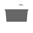 Milbank 664-HC1-NK-NP 6x4X6 Hinge Cover Type 1 UL Listed Steel No Knockouts No Paint Formed Hinges Mounting Holes In Back Flush Pull Ring