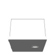Milbank 664-HC1-NK-NP 6x4X6 Hinge Cover Type 1 UL Listed Steel No Knockouts No Paint Formed Hinges Mounting Holes In Back Flush Pull Ring