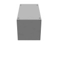 Milbank 6126-SC1-NK 12x6x6 Screw Cover Type 1 UL Listed Steel No Knockouts ANSI 61 Gray Cover With Teardrop Slots Mounting Holes In Back