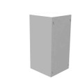 Milbank 6126-SC1-NK 12x6x6 Screw Cover Type 1 UL Listed Steel No Knockouts ANSI 61 Gray Cover With Teardrop Slots Mounting Holes In Back