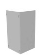 Milbank 6126-SC1-NK 12x6x6 Screw Cover Type 1 UL Listed Steel No Knockouts ANSI 61 Gray Cover With Teardrop Slots Mounting Holes In Back