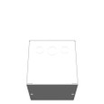 Milbank 666-SC1-NP 6x6x6 Screw Cover Type 1 UL Listed Steel Knockouts No Paint Cover With Teardrop Slots Mounting Holes In Back