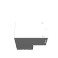 Milbank 44L90C-NP 7.063x4X7.063 Wireway Elbow 90 Corner No Paint Steel
