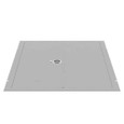 Milbank 3636TSC Surface Mount Cover Type 1 36x36 Screw Cover ANSI 61 Gray Steel Hinged Door Key Locking Slam Latch