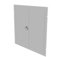 Milbank 3636TSC Surface Mount Cover Type 1 36x36 Screw Cover ANSI 61 Gray Steel Hinged Door Key Locking Slam Latch