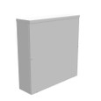Milbank 30308-SC3R-NK 30x8x30 Screw Cover Type 3R UL Listed Steel No Knockouts ANSI 61 Gray Quad D Knockout For Lock Emboss Mounting Holes In Back