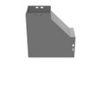 Milbank 44GFL90IS 8.438x4.114X8.438 Wireway Elbow 90 Inside Opening ANSI 61 Gray Steel