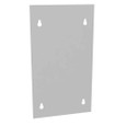 Milbank 612FLC Blank Flush Cover Type 1 6x12 Screw Cover ANSI 61 Gray Steel Flange 3/4 Inch On All Sides