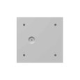 Milbank 663-SC1-NK 6x3x6 Screw Cover Type 1 UL Listed Steel No Knockouts ANSI 61 Gray Cover With Teardrop Slots Mounting Holes In Back