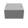 Milbank 663-SC1-NK 6x3x6 Screw Cover Type 1 UL Listed Steel No Knockouts ANSI 61 Gray Cover With Teardrop Slots Mounting Holes In Back